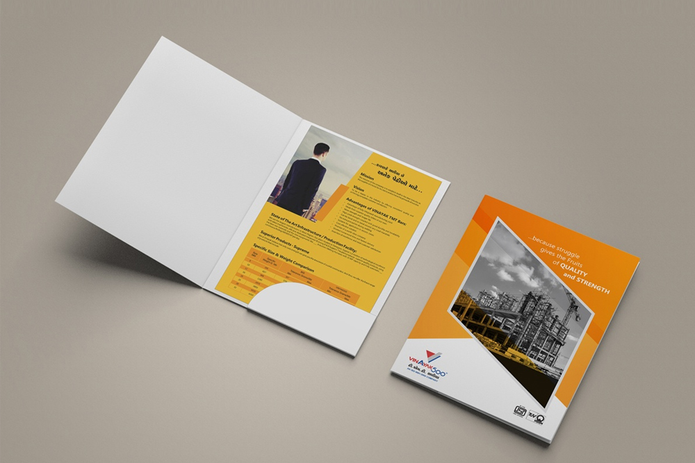 Corporate presentation folders for proposals and meetings