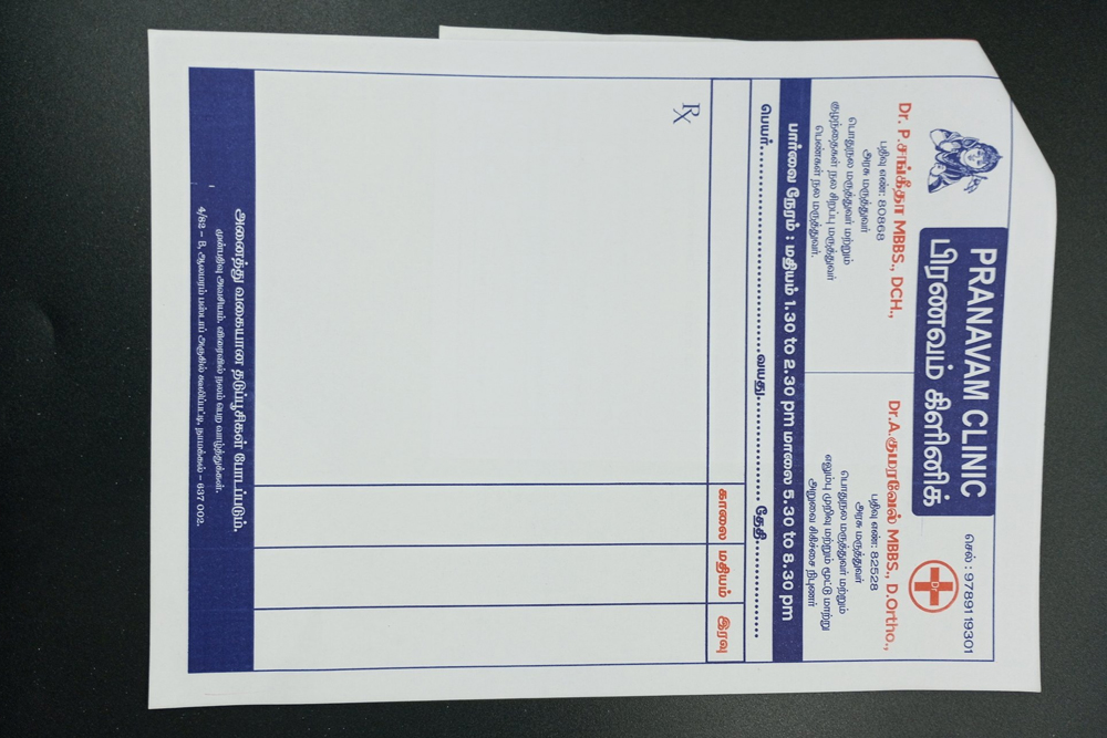 Doctor prescription pad printing for clinics and hospitals